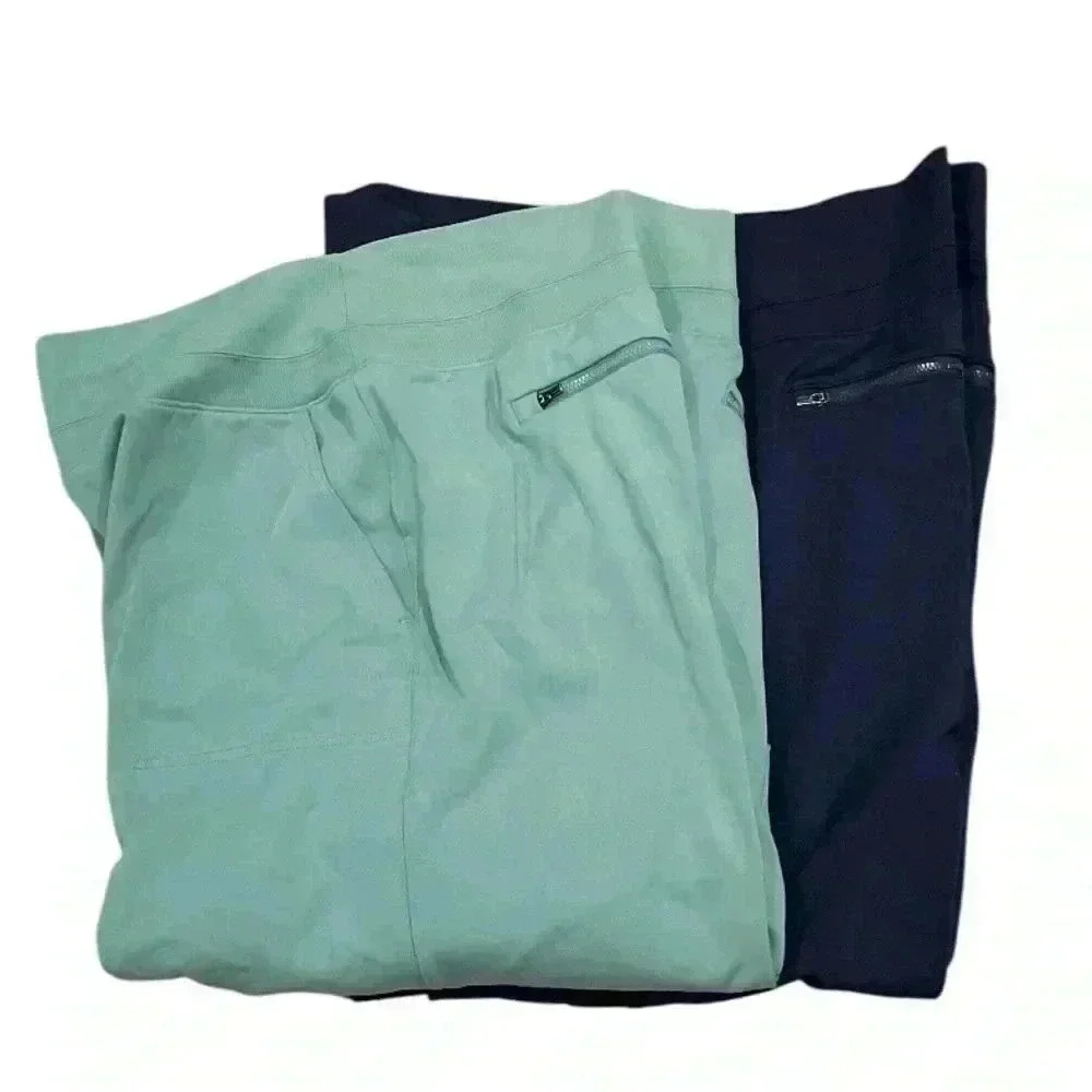 Athleta Mint and Navy Joggers